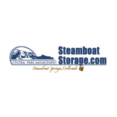 Western-Resilience-Center-sponsor-steamboat-storage Logo for SteamboatStorage.com with a blue mountain graphic, text "Central Park Management," and "Steamboat Springs, Colorado" written in gold cursive. A small gold padlock icon appears near the website name.