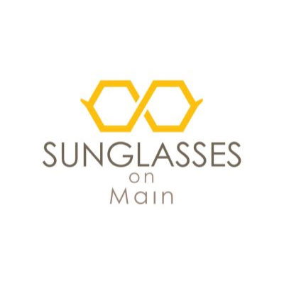 Western-Resilience-Center-sponsor-sunglasses-on-main Logo for "Sunglasses on Main" featuring two stylized yellow hexagons resembling sunglasses above the text. "Sunglasses" is in bold, with "on Main" in lighter, smaller font underneath.