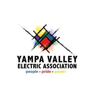 yvea-logo-01 Yampa Valley Electric Association logo with a colorful abstract diamond shape above the text "Yampa Valley Electric Association" and the words "people • pride • power" in blue, red, and yellow.