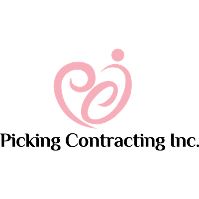 Picking Contracting logo Pink Picking Contracting Inc. logo