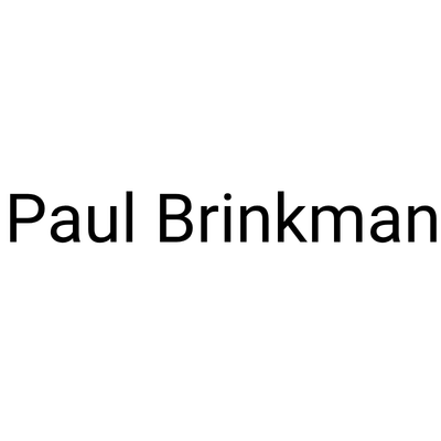 Paul Brinkman logo Text that reads "Paul Brinkman"
